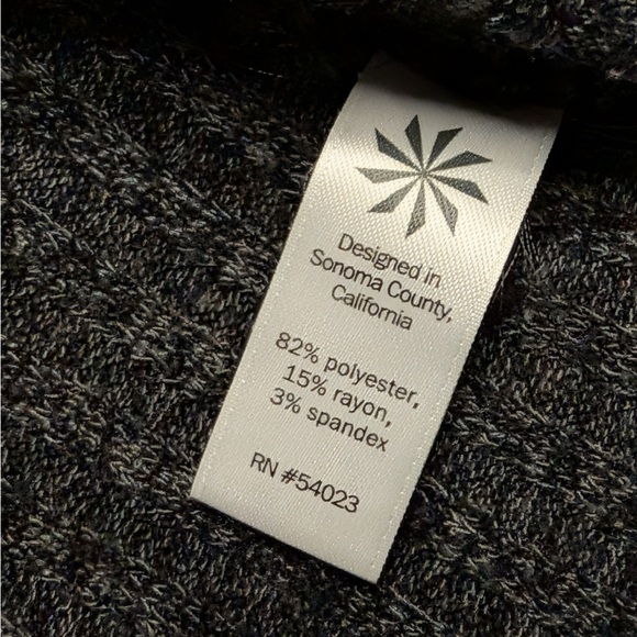 Athleta Ribbed Turtleneck Sweater Charcoal Gray Long Sleeve Size Small - Picture 5 of 6